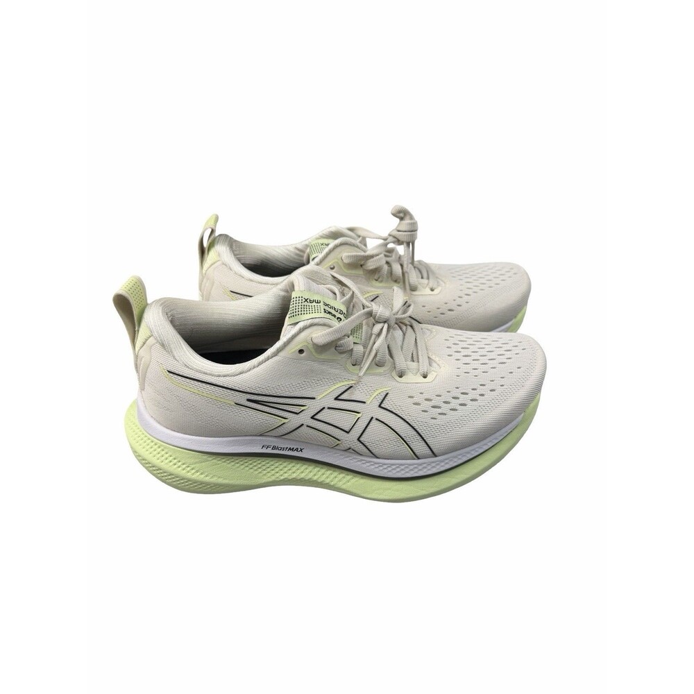 ASICS GlideRide Max Birch Black Neon Green Women's Size 6.5 Running Shoes